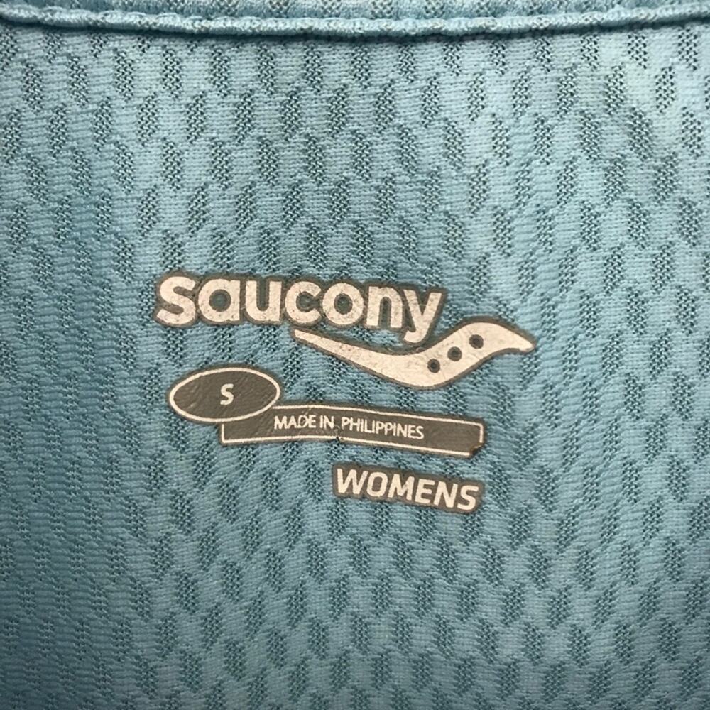Saucony Lightweight Running Long Sleeve Shirt Blue Womens - Picture 3 of 6